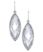 CZ Marquise Drop Earrings