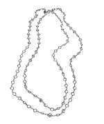 Sterling Silver CZ by the Yard Necklace