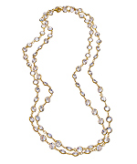 Gold CZ By the Yard Necklace