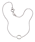 Maya Brenner Asymmetrical Mini Letter Bracelet