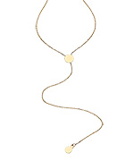 Maya Brenner Gold Lariat Necklace