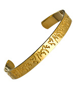 Me + Mi Gold Love Me Cuff Bracelet