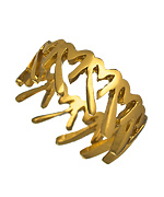 Me + Mi Gold Forsyth Heart Outline Ring