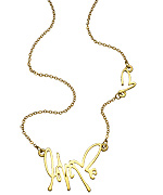 Me + Mi Gold Love Me Pendant Necklace