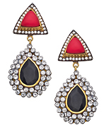 Meghna Designs Gold and CZ Shania Earrings