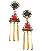 Meghna Designs Gold and CZ Olivia Earrings
