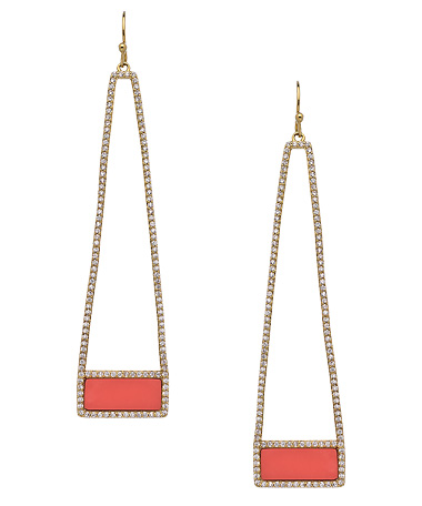 Melanie Auld Pave Bar Earrings