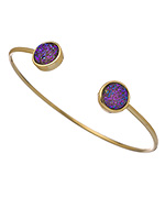 Melanie Auld Pave Druzy Circle Cuff
