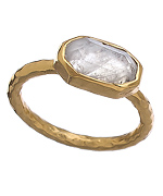 Melinda Maria Gold and Moonstone Baby Slice Ring