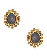 Melinda Maria Gold and Gemstone Alex Earrings