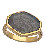 Melinda Maria Labradorite Slice Ring