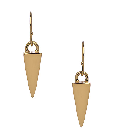 Melinda Maria Single Pyramid Drop Earrings