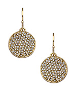 Melinda Maria Kalena Gold White CZ Pave Earrings