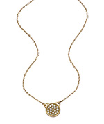 Melinda Maria Cade Gold White CZ Pave Necklace