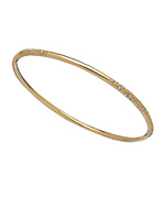 Melinda Maria Galaxy Melted Gold White CZ Bangle
