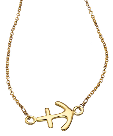 Meredith Hahn Aubrey Anchor Pendant Necklace