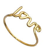 Meredith Hahn Jamie Thin 'Love' Ring