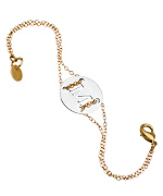 Miriam Merenfeld Personalized Initial Tag Bracelet