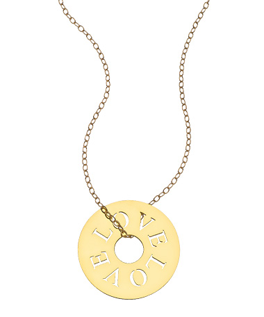 Miriam Merenfeld Gold Love Token Necklace