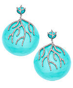 Miriam Salat Ocean CZ Twig Earrings