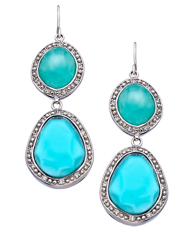 Miriam Salat Ocean & Jade Double Nugget Earrings