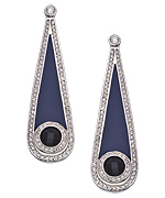 Miriam Salat Navy Deco Earrings