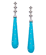 Miriam Salat Turquoise Twinkle Drop Earrings