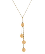 Miriam Merenfeld Cascade Four Disc Personalized Pendant Necklace