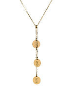 Miriam Merenfeld Cascade Three Disc Personalized Pendant Necklace