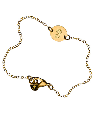 Miriam Merenfeld One Disc Initial Personalized Bracelet