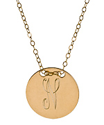 Miriam Merenfeld Personalized Circle Tag Necklace