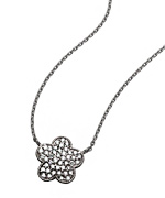 Morris and David White Gold Diamond Flower Necklace