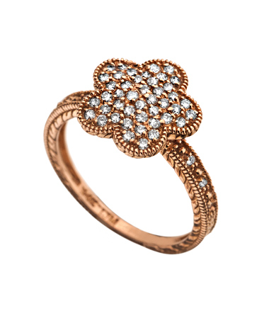 Morris and David Diamond Flower Ring