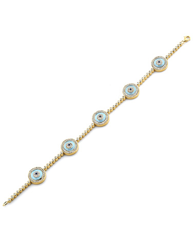 Mystic Light Eyes of Night Yellow Gold Bracelet