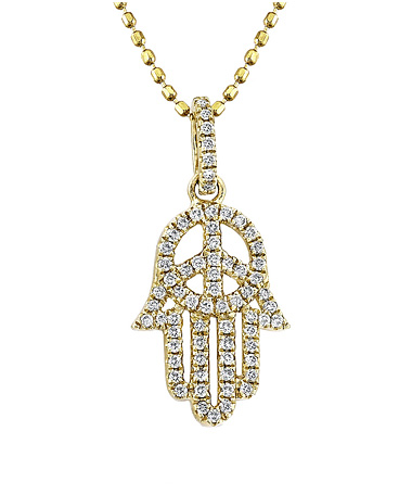 Mystic Light Peaceful Hamsa Necklace