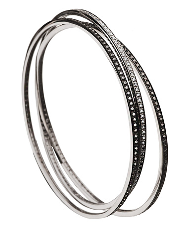 Mystic Light Diamond Silver Bangle