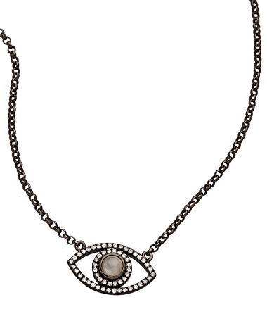 Mystic Light Diamond Evil Eye Pendant Necklace