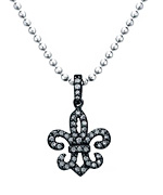 Mystic Light Cutout Fleur-de-lis Pendant Necklace