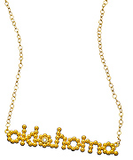 Naomi Gray Beaded Oklahoma Necklace