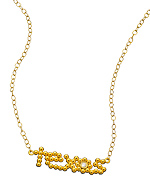 Naomi Gray Beaded Texas Necklace