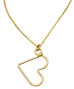 Nashelle Wire Heart Necklace
