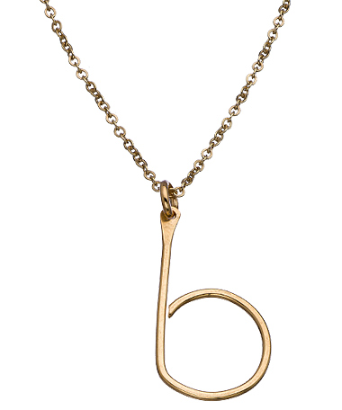 Nashelle Identity Wire Letter Necklace