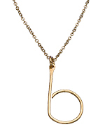 Nashelle Identity Wire Letter Necklace