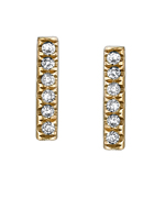 Nolan Teeny Diamond Bar Earrings