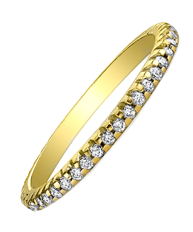 Nolan Gold Pave Diamond Band