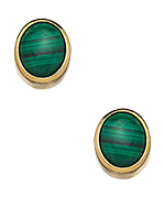 Wednesday Collection Malachite Ryan Stud Earrings