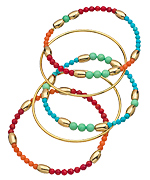 Nugaard Five Piece Multi Color Bangle Set