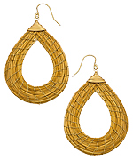 Nugaard Organic Grass Teardrop Earrings