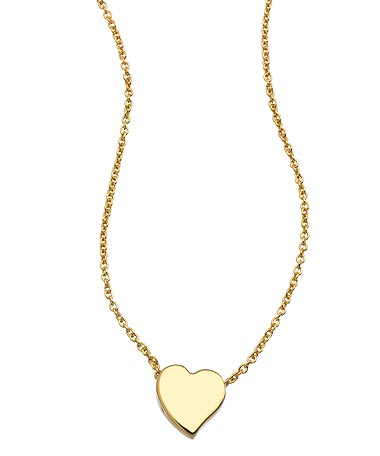 One OAK by Sara Gold Heart Pendant Necklace