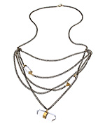 One OAK by Sara Brass and Multi Quartz Bib Necklace